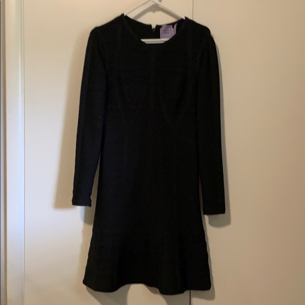 Herve Leger long sleeve black dress Sz.M